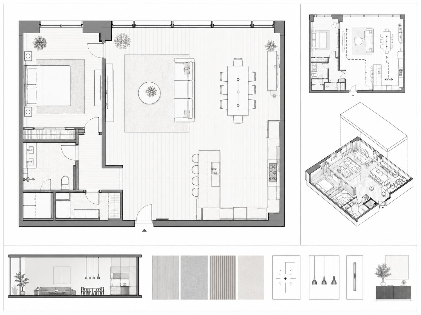 Luxe Minimal Residence drawing image
