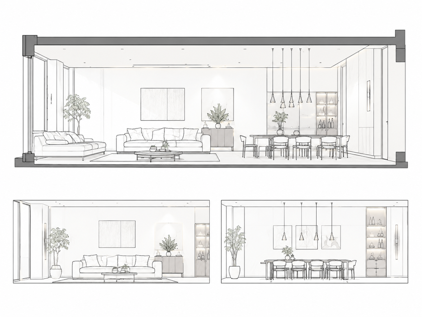 Luxe Minimal Residence drawing image
